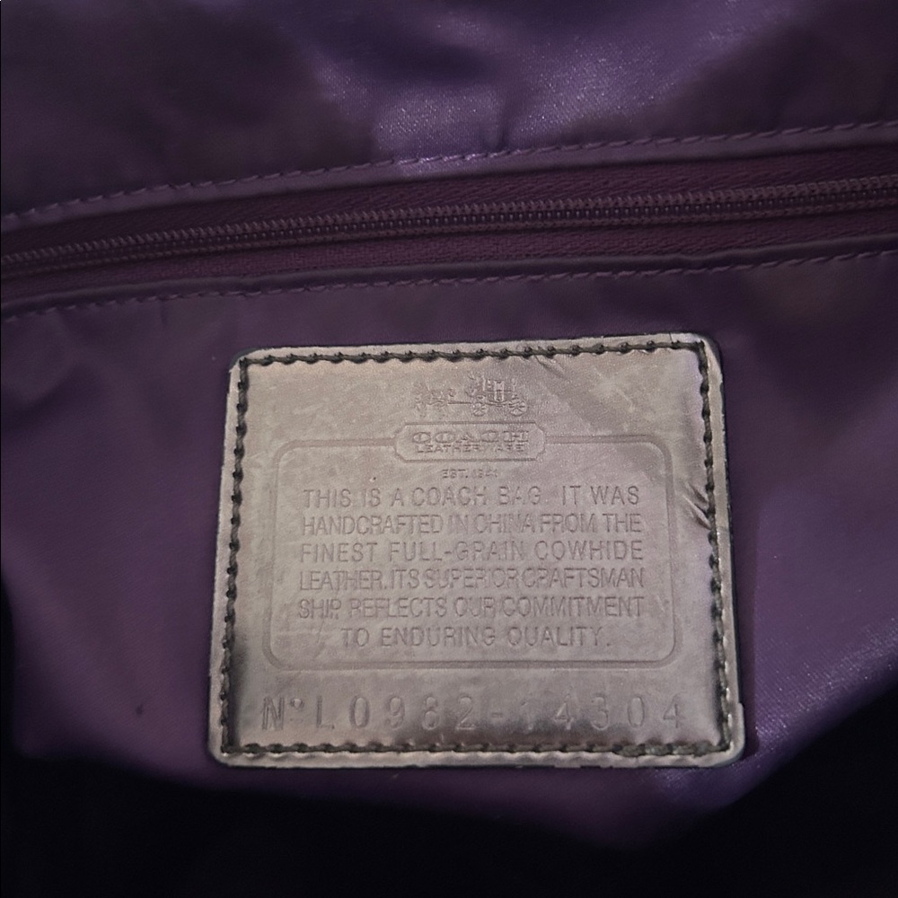 Y2K Coach Madison Hailey BlackLeather Hobo Bag -14304 - Picture 10 of 11